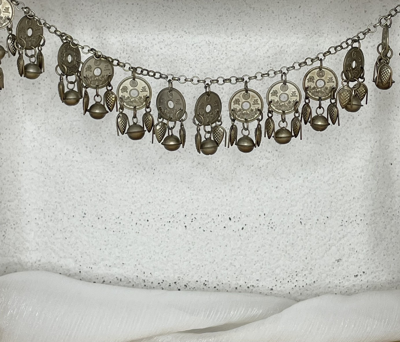 J29(短)-燻全焊接加密五錢單層鈴鐺鏈條76cm