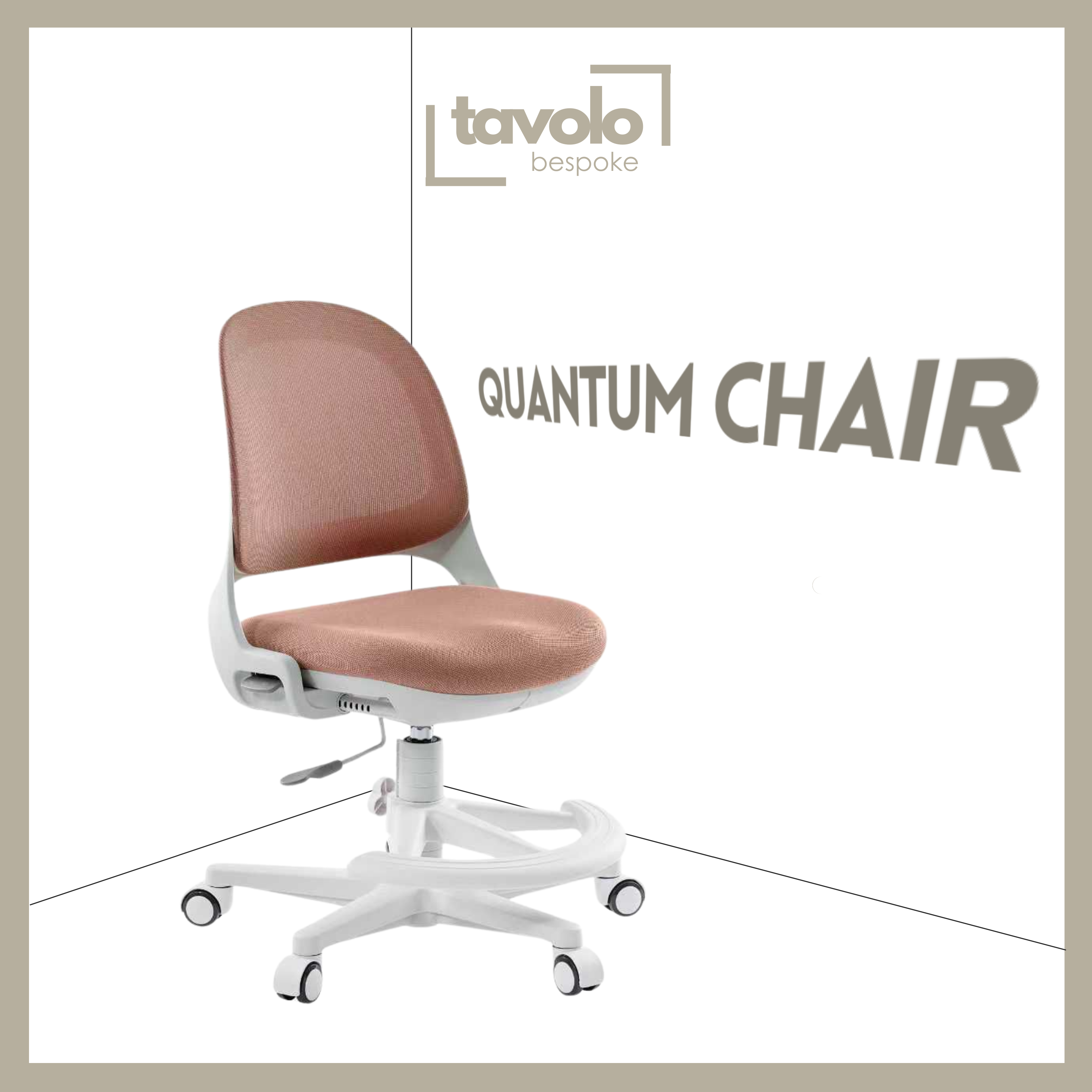 Tavolo Bespoke Quantum Chair - Dirty Pink