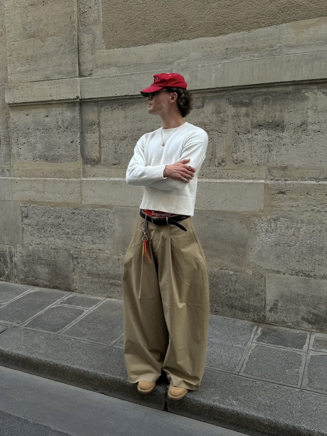 <快速出貨>PUSH PUSH PP KHAKI PANTS 西裝闊腿長褲 兩色