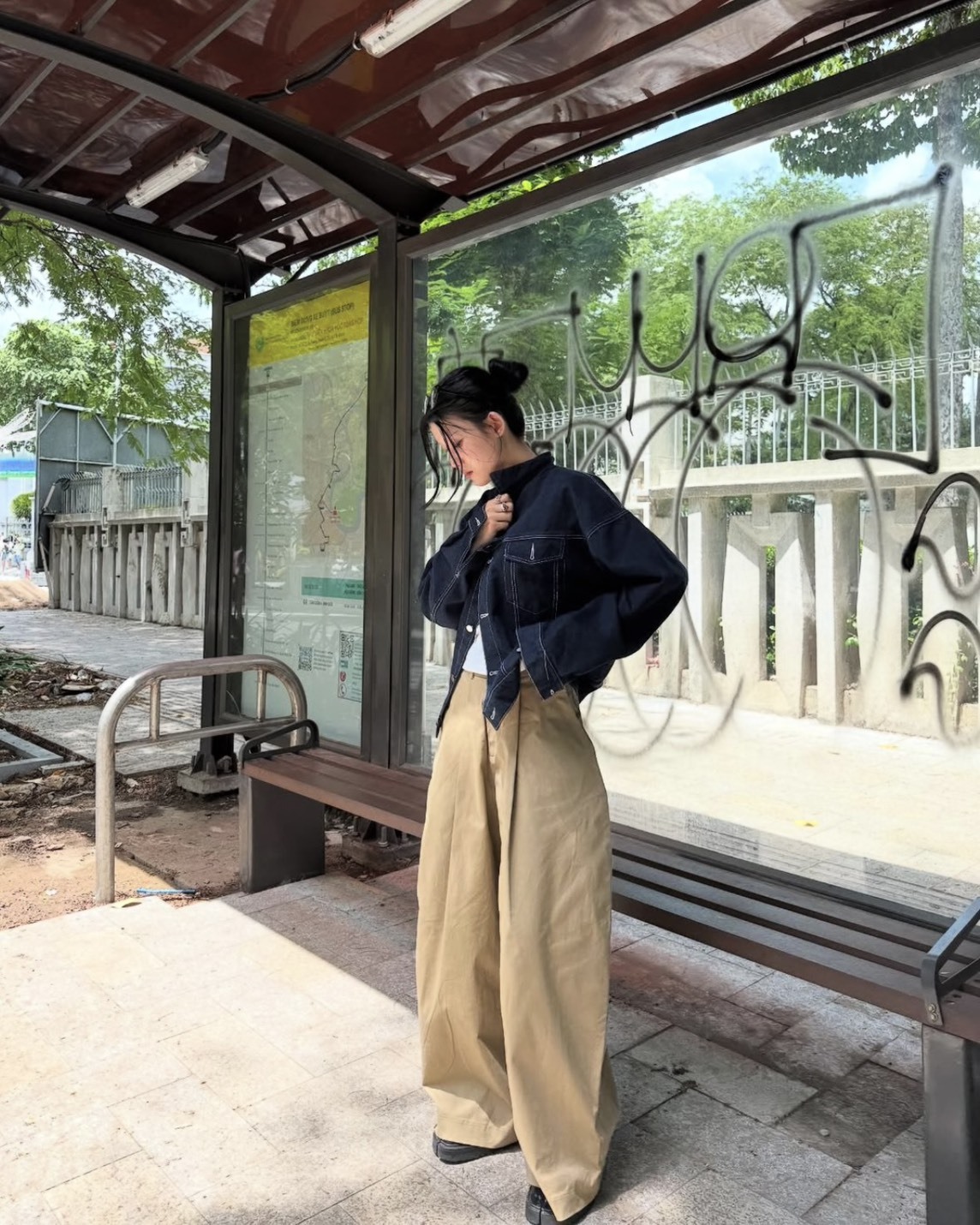 <快速出貨>PUSH PUSH PP KHAKI PANTS 西裝闊腿長褲 兩色