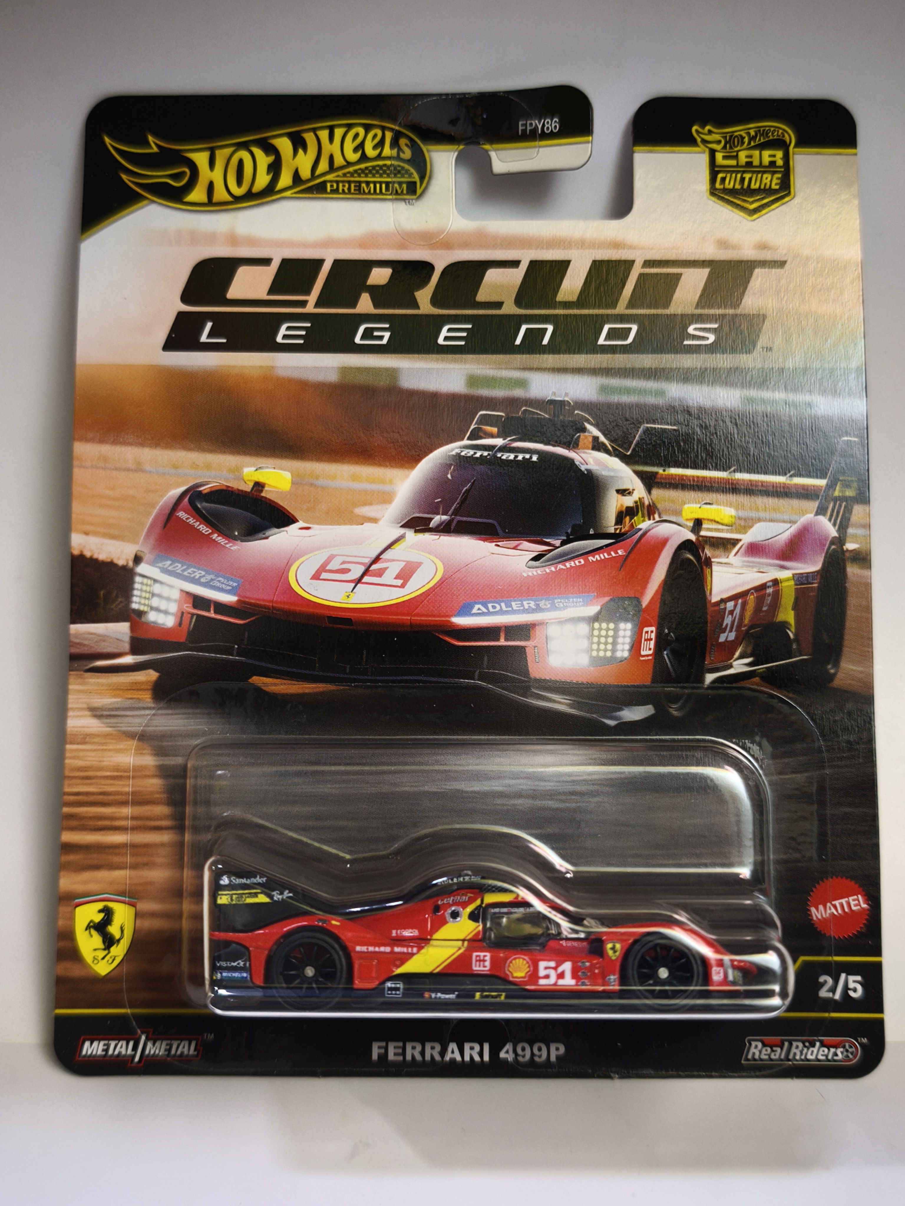 Hotwheels JBK-49-9866 Circuit Legends Ferrari 499P