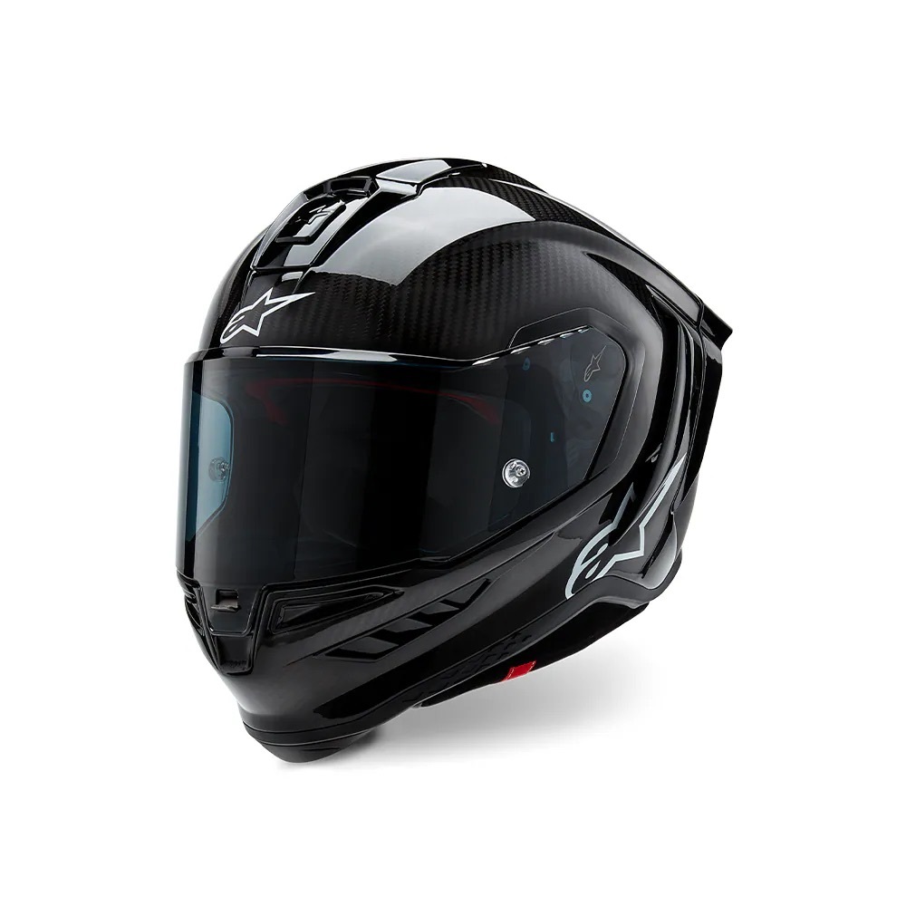 ALPINESTARS S-R10 素色 BLACK 碳纖維 亮黑 全罩 安全帽