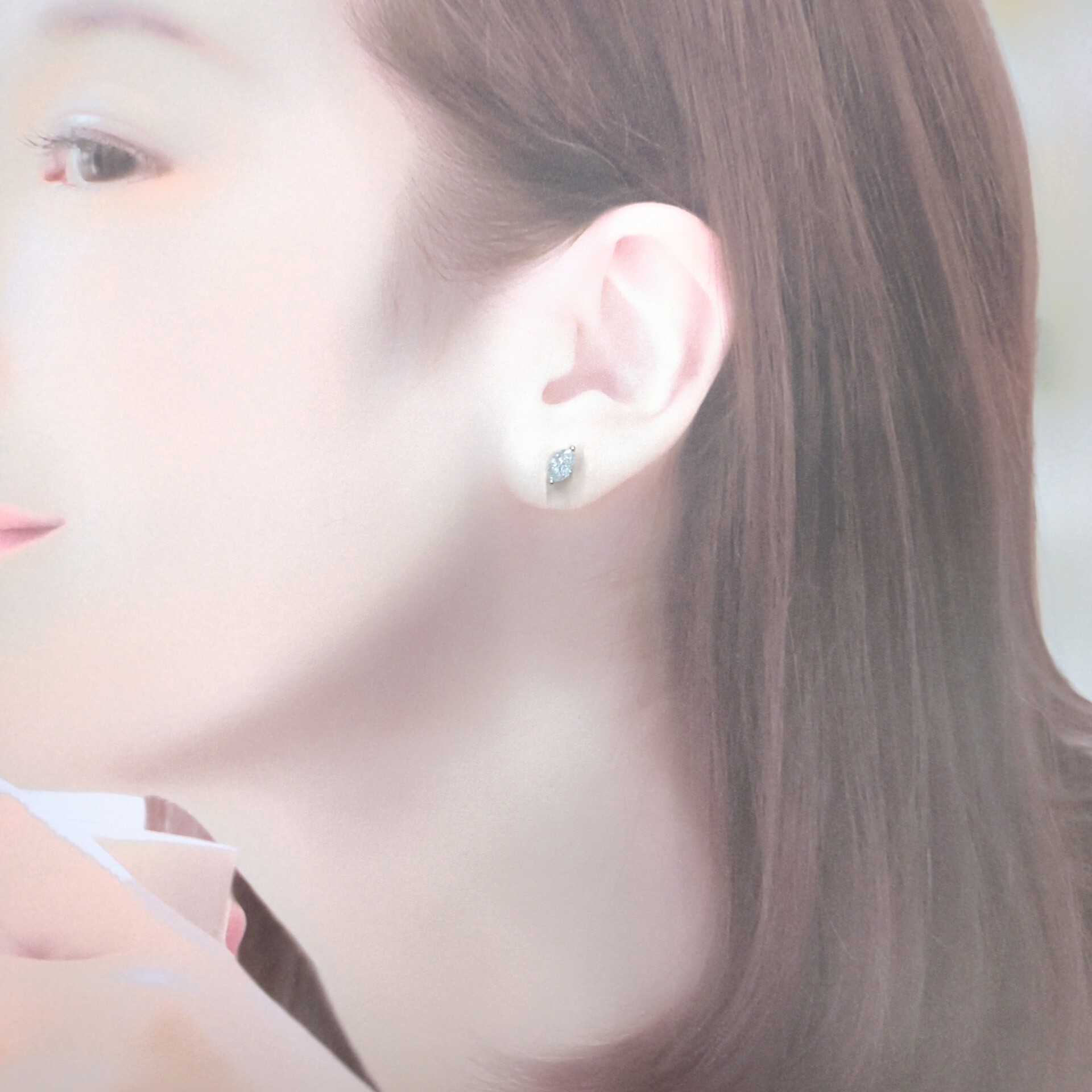 18K White Gold 1.24ct Marquise Cut Diamond Earrings