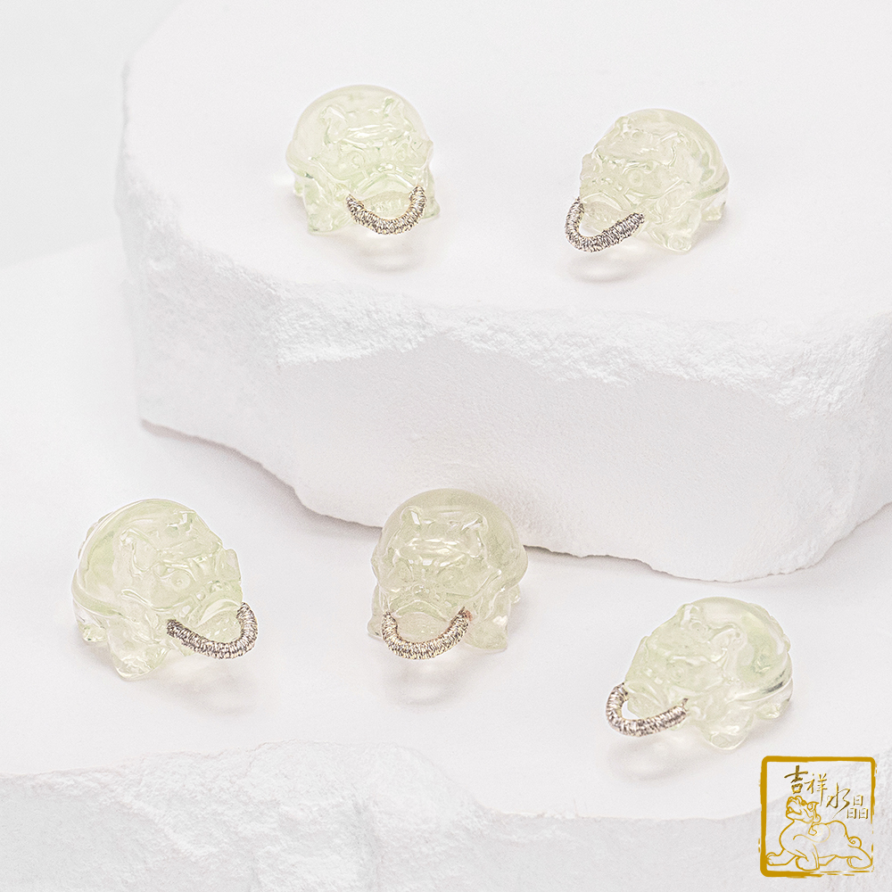 Citrine Dragon-Turtle Pendant 3.6g (wealth and luck)