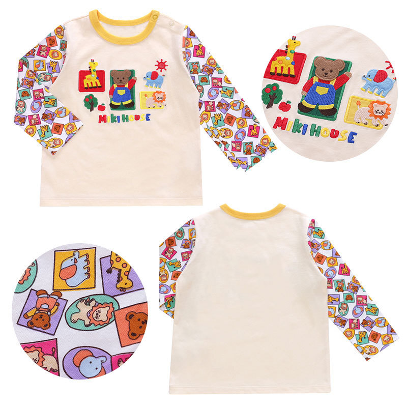 𝐌𝐢𝐤𝐢 𝐇𝐨𝐮𝐬𝐞 動物園刺繡長袖上衣