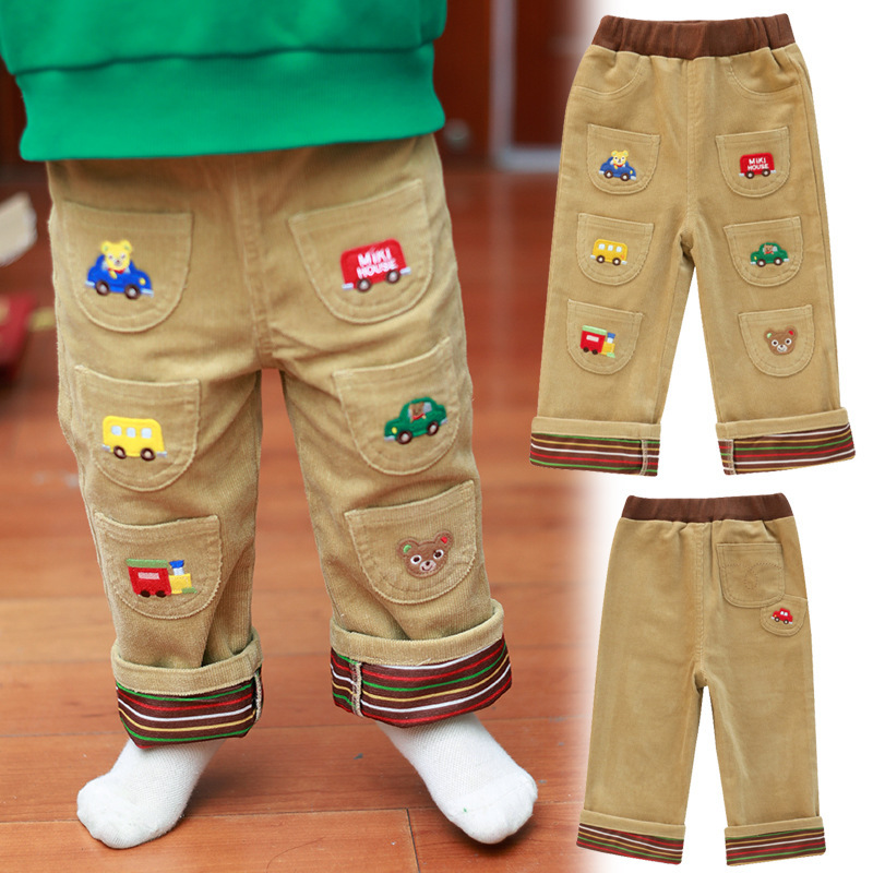 𝐌𝐢𝐤𝐢 𝐇𝐨𝐮𝐬𝐞 小熊口袋汽車燈芯絨長褲