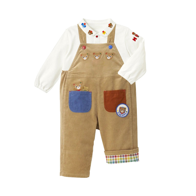 𝐌𝐢𝐤𝐢 𝐇𝐨𝐮𝐬𝐞 熊兔燈芯絨背帶長褲