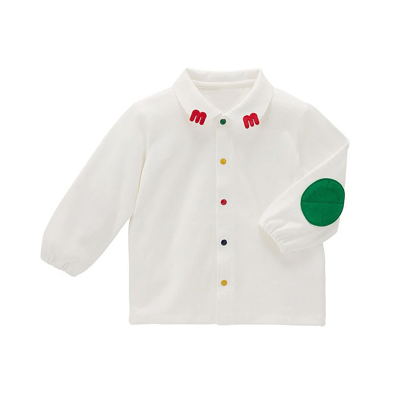 𝐌𝐢𝐤𝐢 𝐇𝐨𝐮𝐬𝐞 M字刺繡長袖襯衫