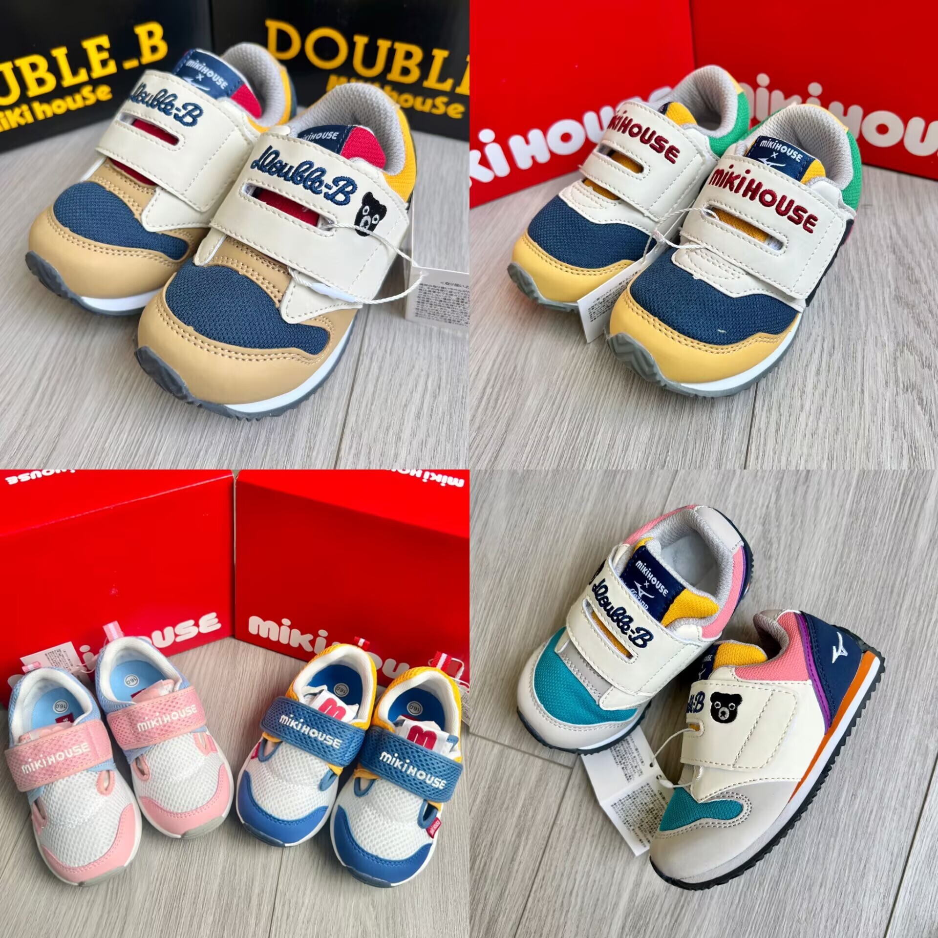 𝐌𝐢𝐤𝐢 𝐇𝐨𝐮𝐬𝐞 網面透氣魔術貼運動鞋