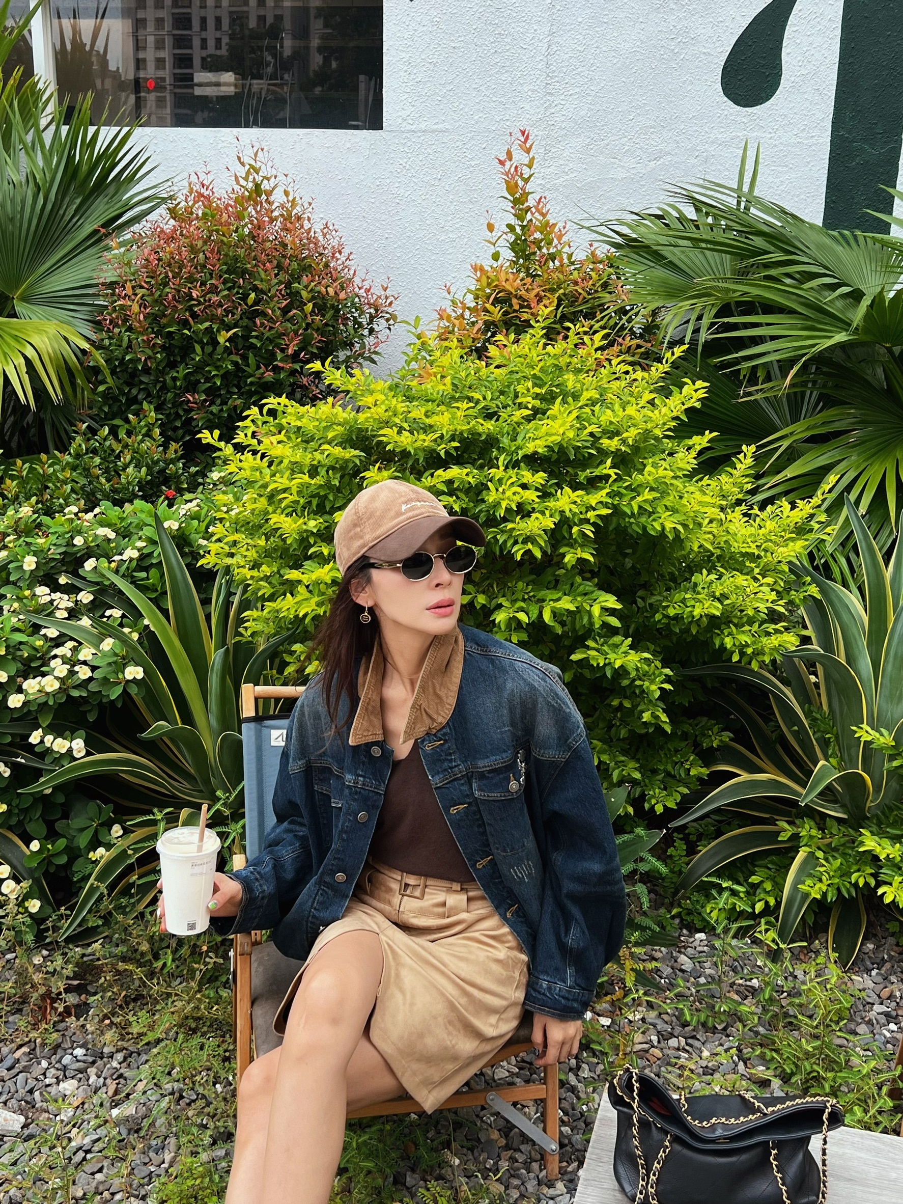 秋款軟水洗牛仔飛行外套