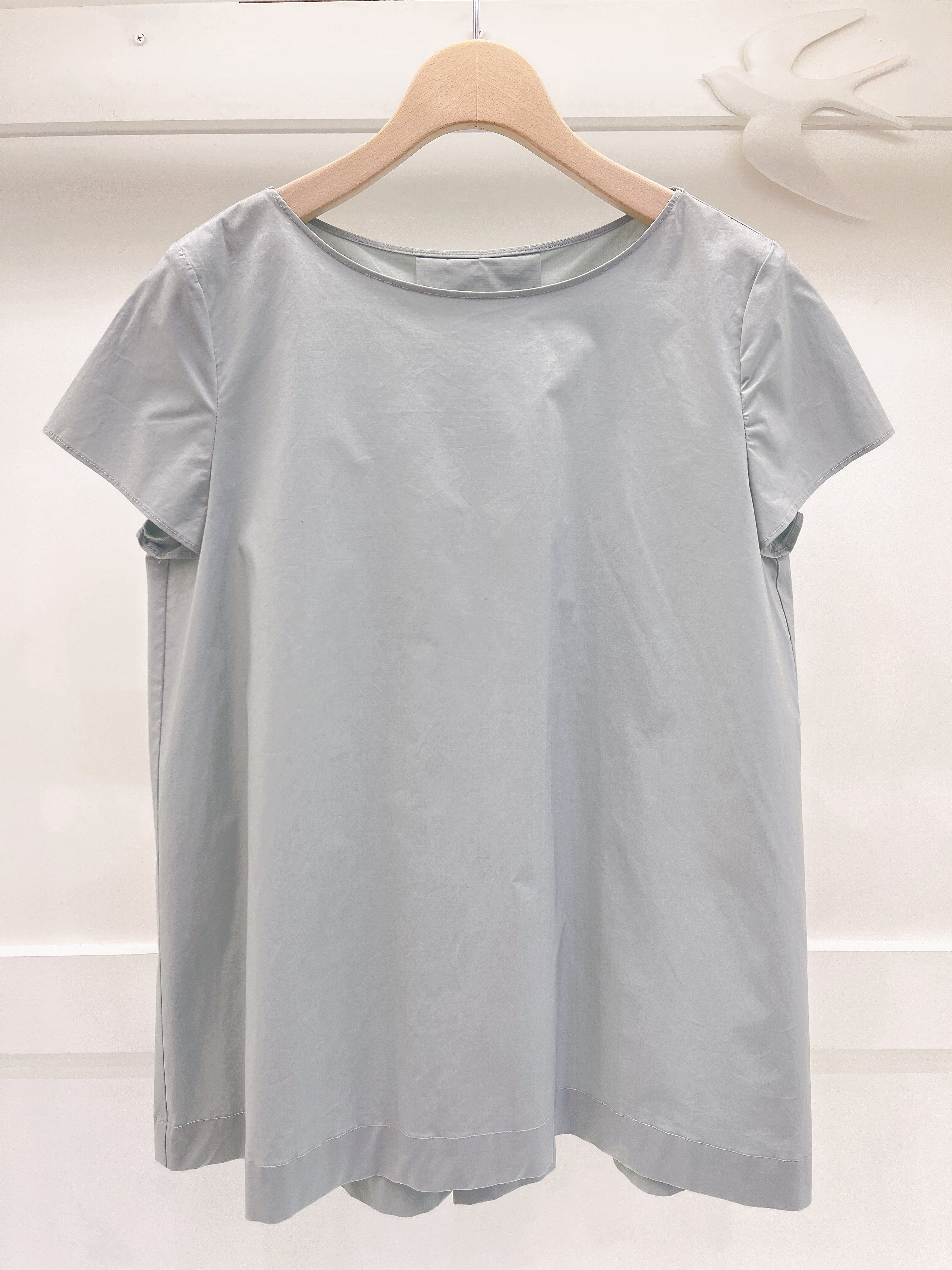 圓領寬鬆棉麻上衣