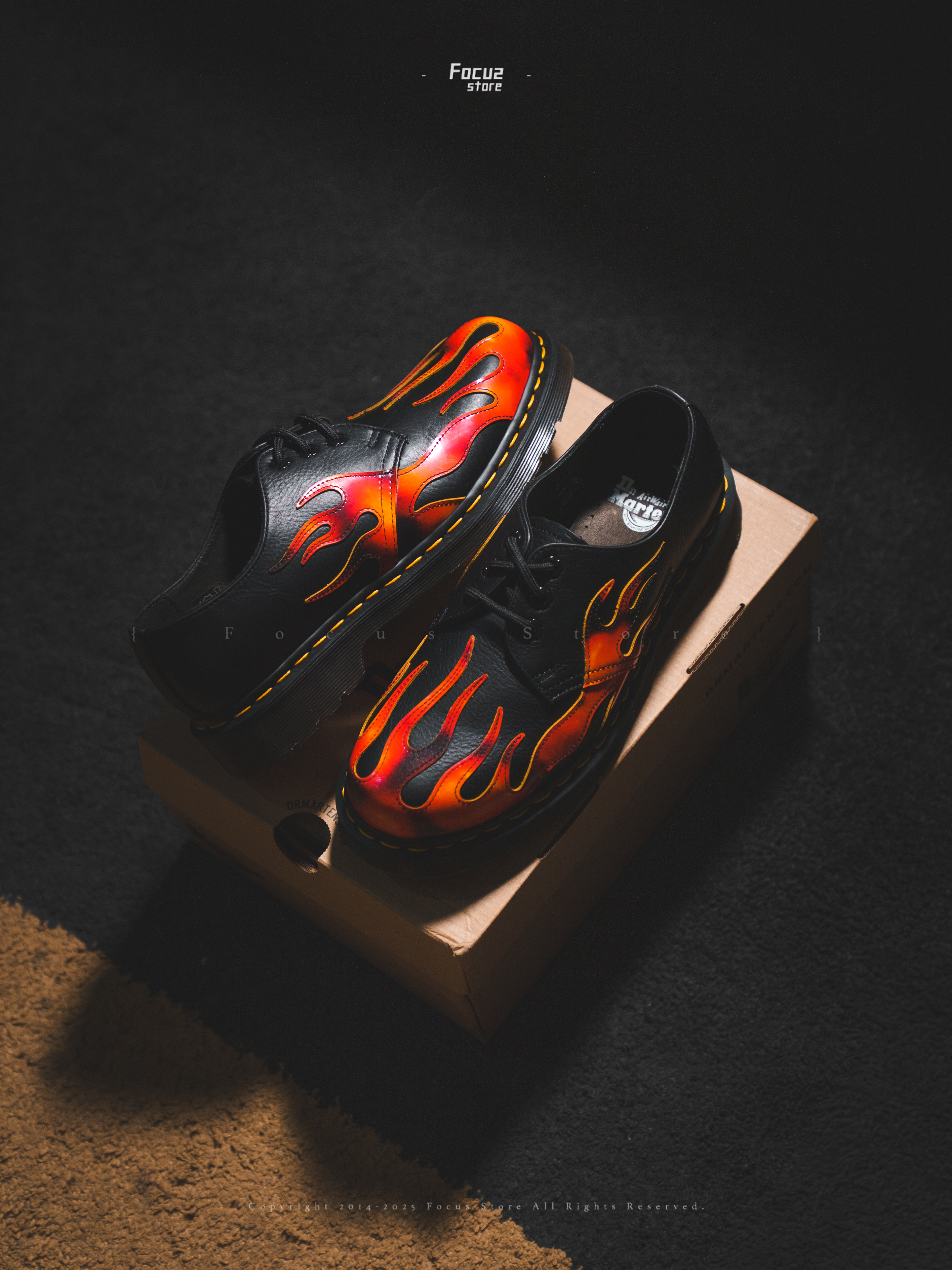 【Focus Store】預購 Dr. Martens 1461 Flame xld "Black/Red" 黑紅 馬丁 低筒 火焰 41604001