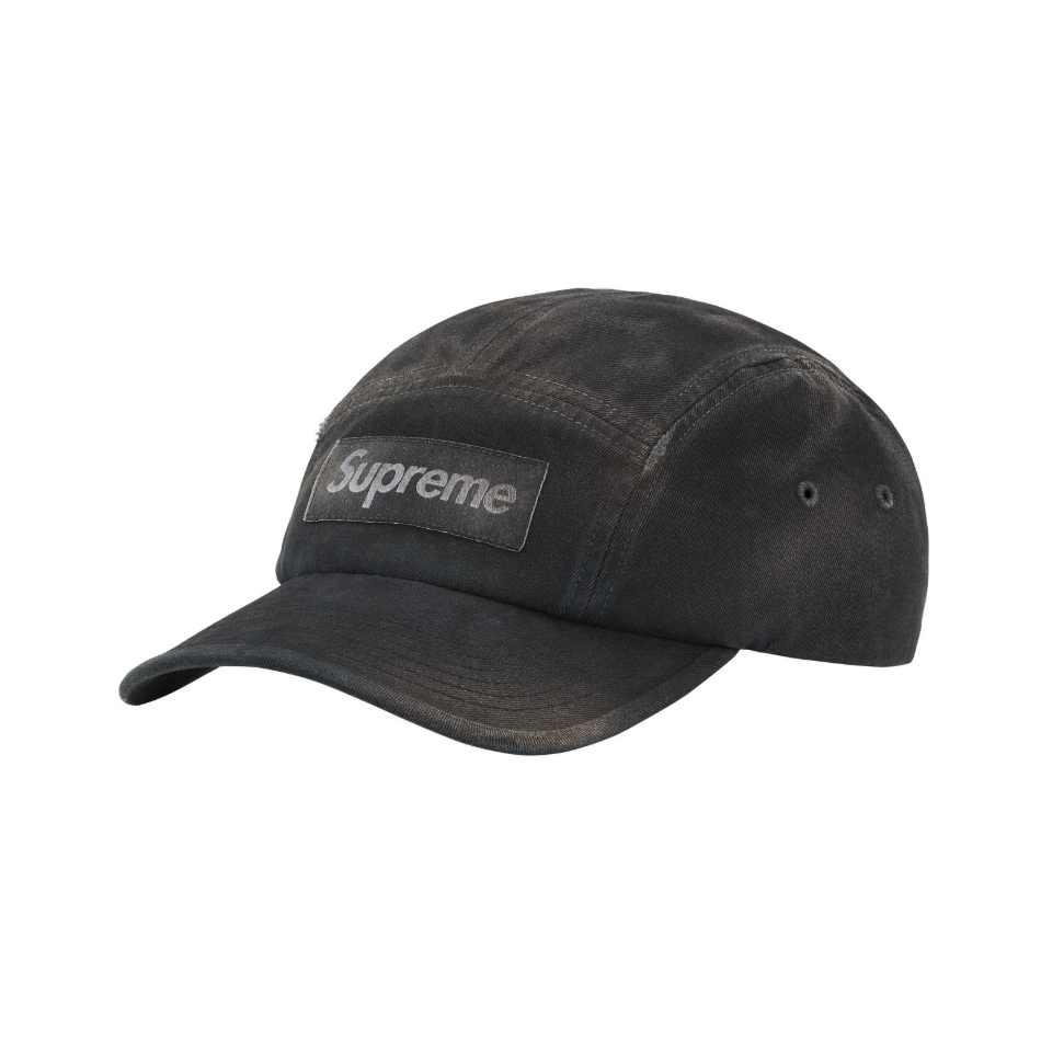 -(B05)-SUPREME OVERDYED CAMP CAP 水洗 仿舊帽 落葉/黑色/深藍/紫色/紅色-FW25H83