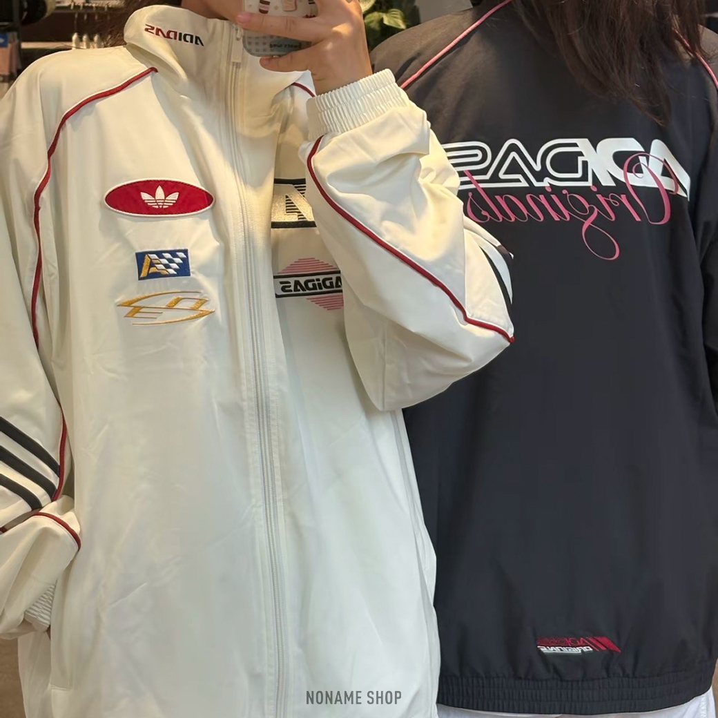 ADIDAS ORIGINALS MOTO SS25 賽車風 機車風 復古 立領 寬鬆 防風 外套 兩色 (女款)