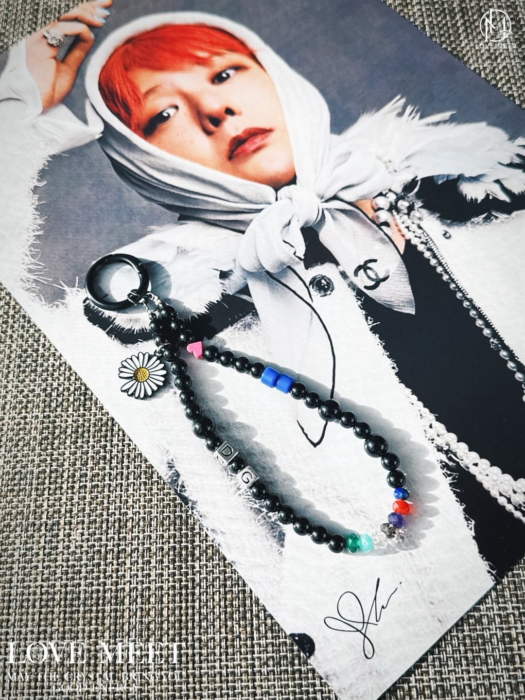 雛菊應援🌼獨家✨GD權志龍❤七脈輪生命之石 天然水晶手機掛鏈