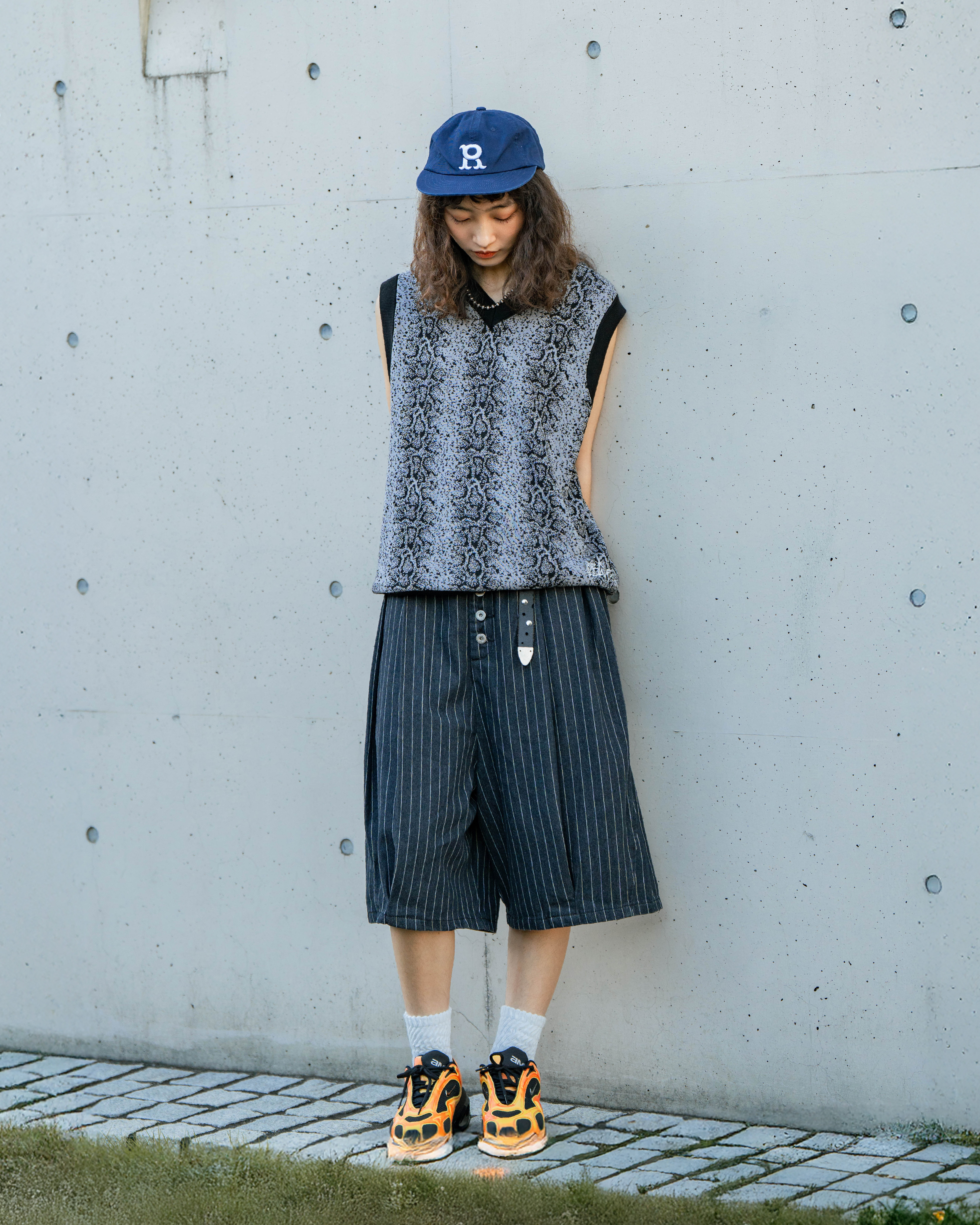 Ordinary 直紋牛仔短褲