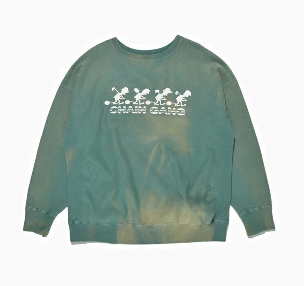 BOWWOW CHAIN GANG SWEATSHIRTS AGING - GREEN PRE ORDER ITEM (預訂中)