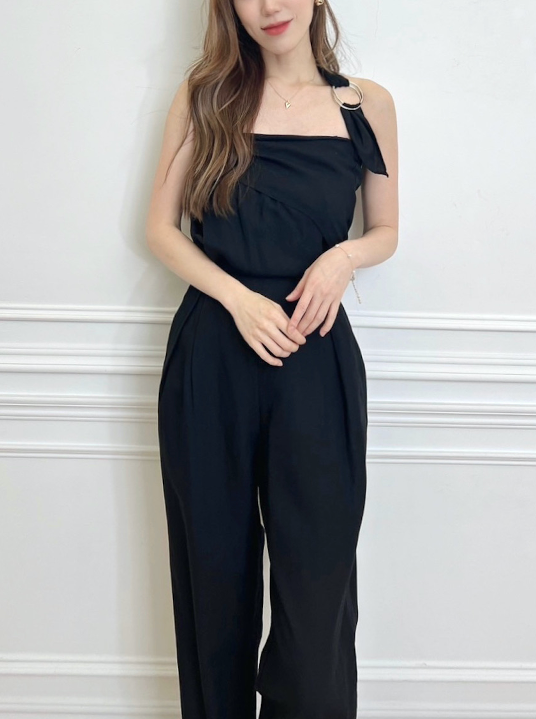 造型綁帶連身褲