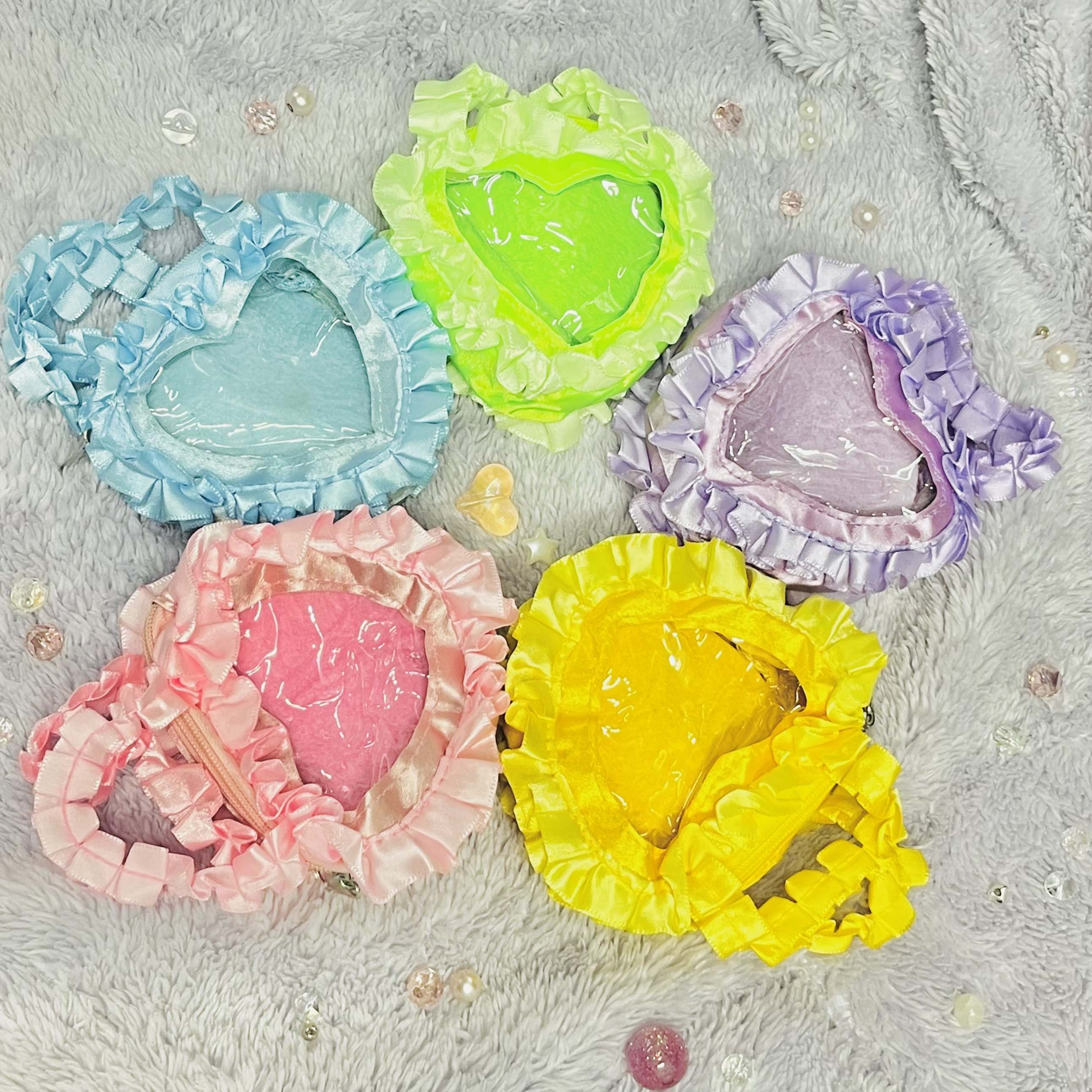 推活 真的超實用！迷你痛包(心形)！粉紅/藍/黃/綠/紫 #292