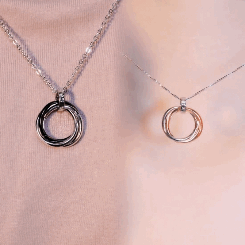 | 925純銀・白金・ 玫瑰金 | 接受每個彼此情侶項鍊 ( 情侶黑色 / 情侶玫瑰金 ) | NE1431 |
