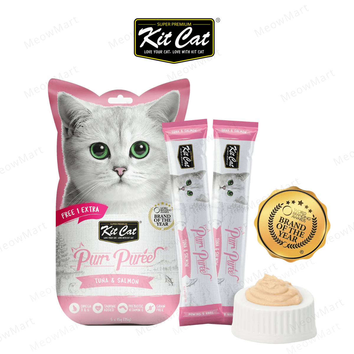 Kit Cat 養生肉醬 (吞拿魚+三文魚) 15g x 5