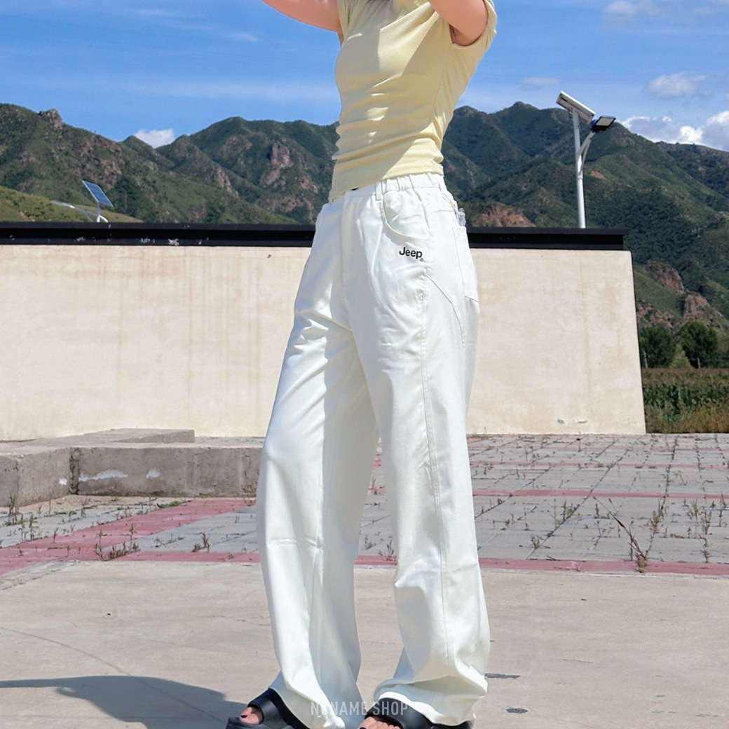 JEEP 美式 涼感 彎刀 休閒褲 三色 (男/女同款)