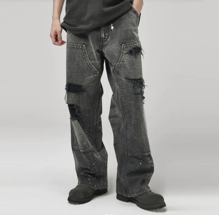 11/5 RE-STOCK: BOWWOW x BEAMS 2025 A/W DUCK PAINTER PANTS HARD AGED - BLACK PRE ORDER ITEM (預訂中)