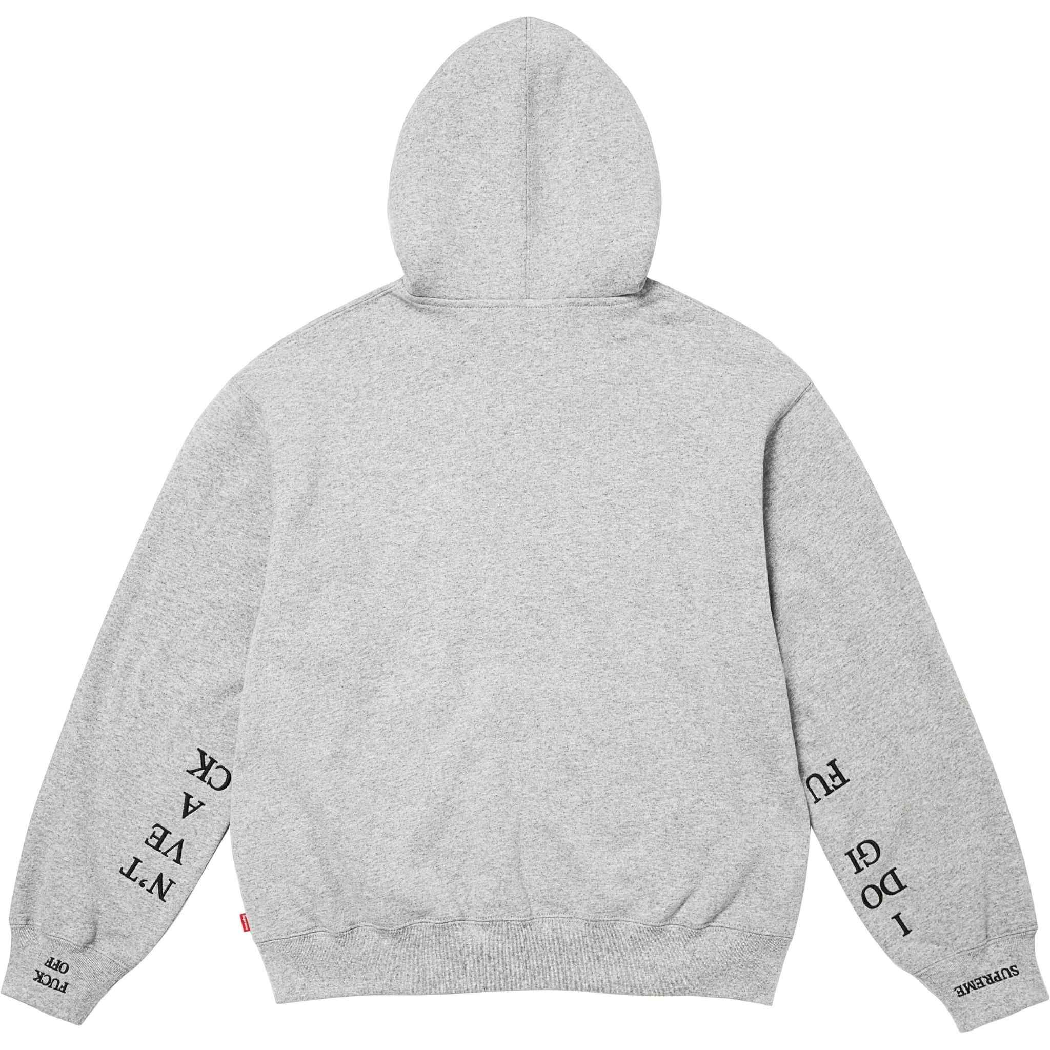 トップス Supreme IDGAF Zip Up Hooded Sweatshirt Supreme IDGAF Zip Up Hooded Sweatshirt (FW25) - $168