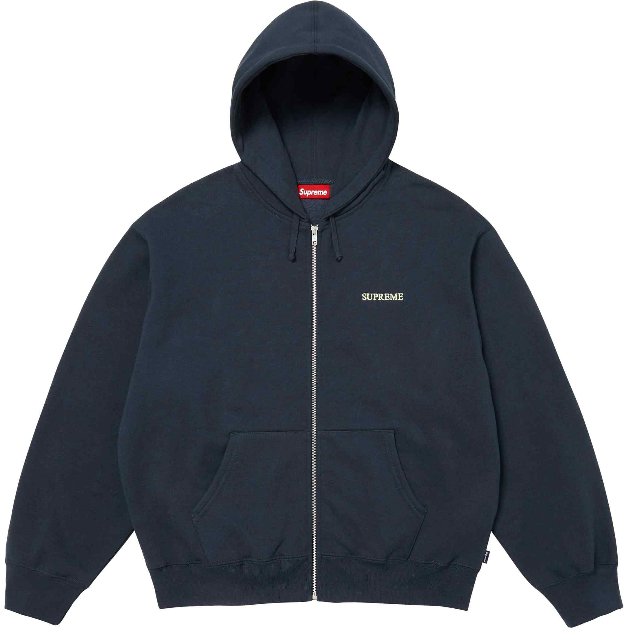 Supreme IDGAF Zip Up Hooded Sweatshirt (4Colors)