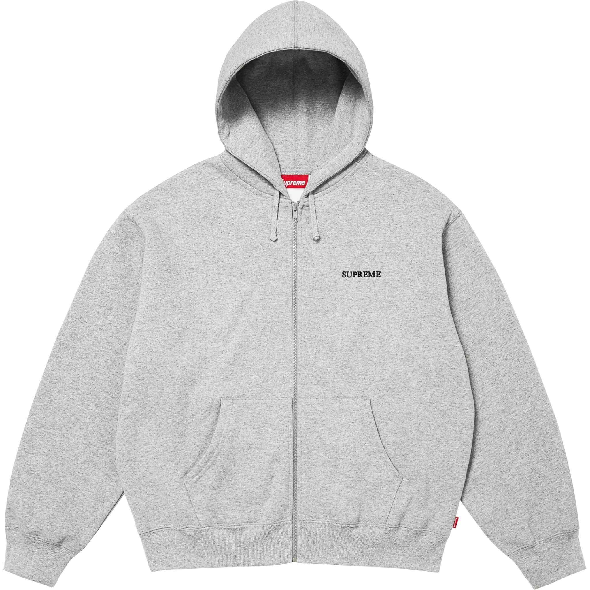 Supreme IDGAF Zip Up Hooded Sweatshirt (4Colors)