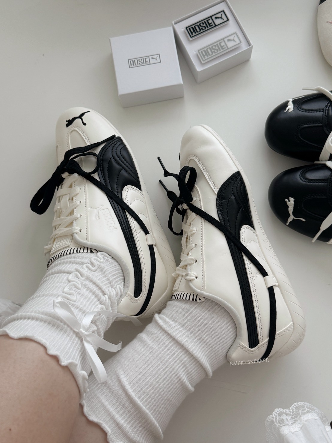 <快速出貨> Rosé x Puma Speedcat PRM 'Rosé White' 高級白 芭蕾聯名賽車鞋 朴彩英