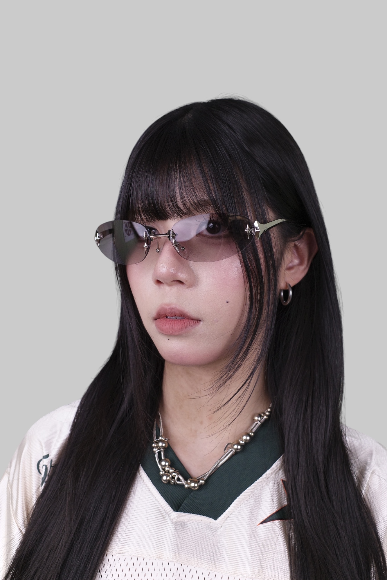 『Always_Good』復古 無框 Y2K 星星鏡架 墨鏡