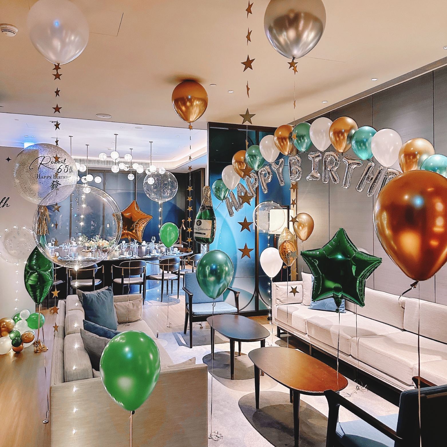 【餐廳】洲際．綠金色系