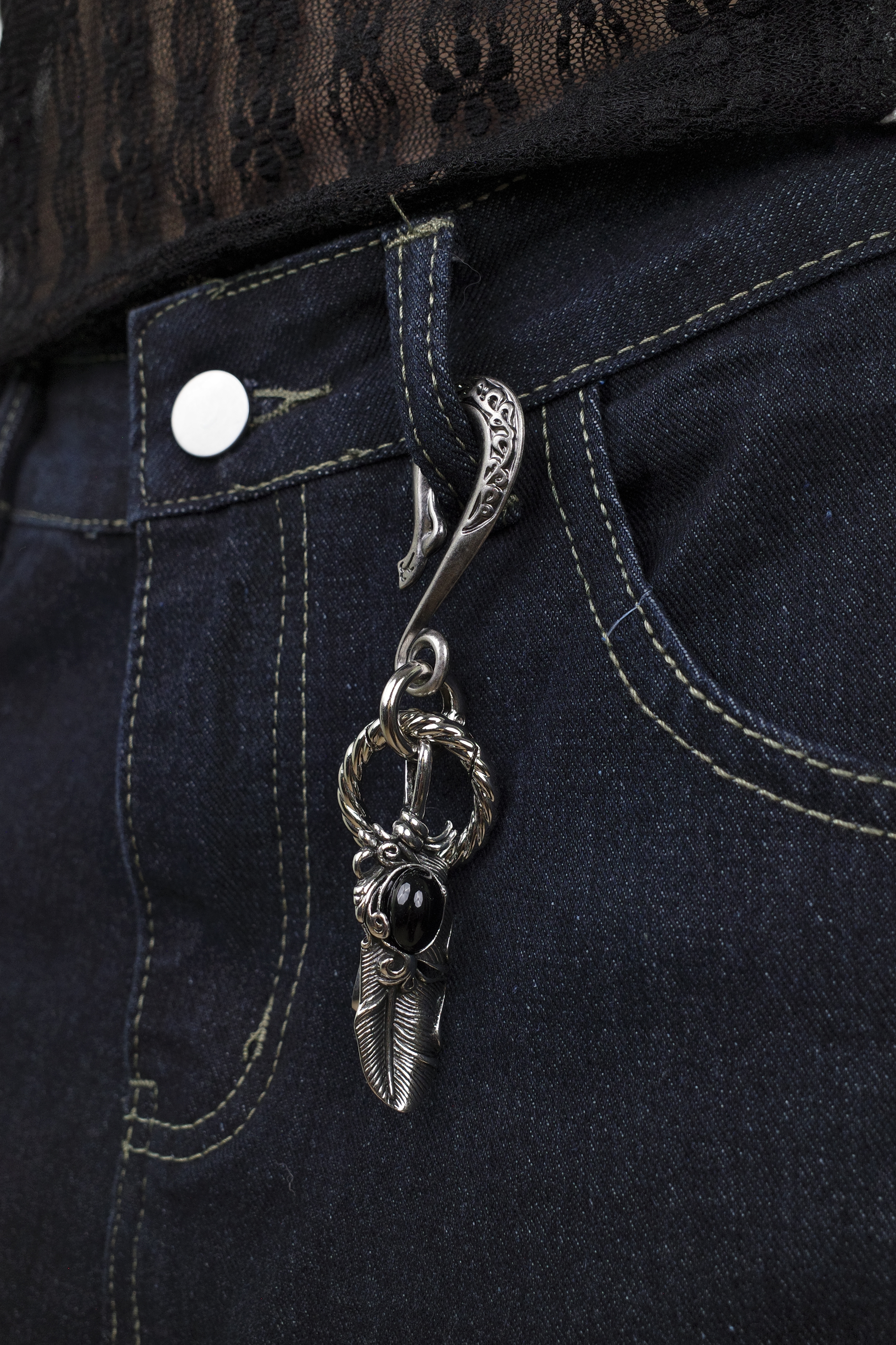 『Always_Good』雕花 寶石 鑰匙圈