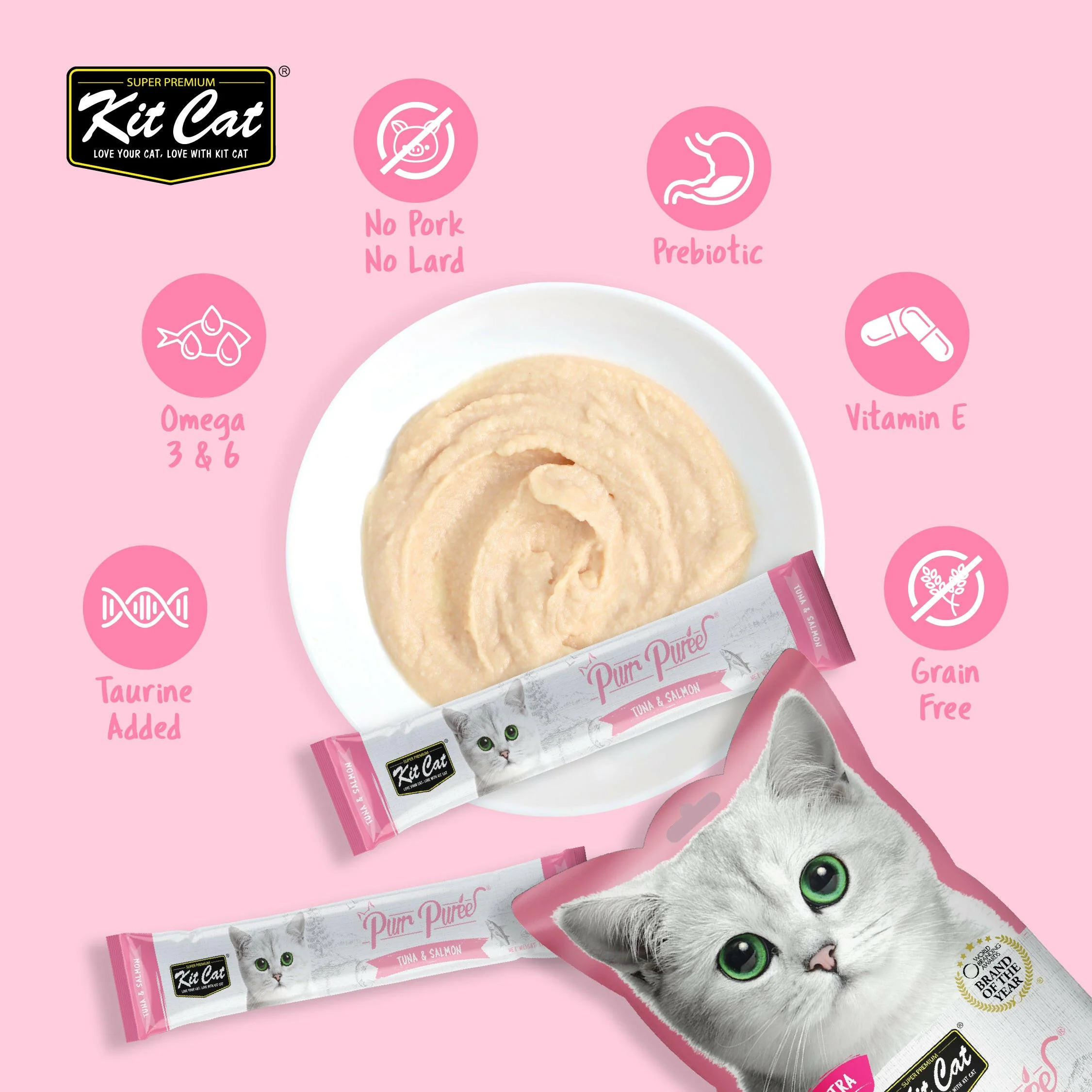 Kit Cat 養生肉醬 (吞拿魚+三文魚) 15g x 5