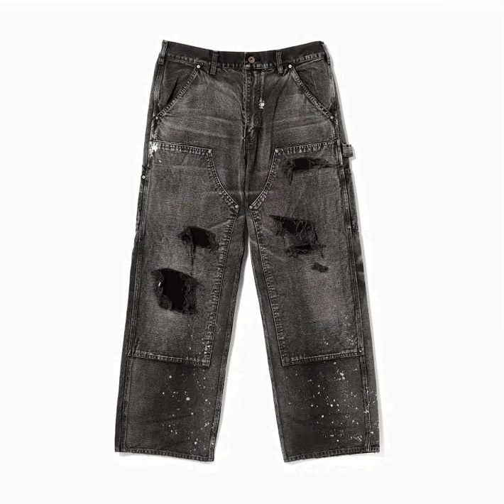 11/5 RE-STOCK: BOWWOW x BEAMS 2025 A/W DUCK PAINTER PANTS HARD AGED - BLACK PRE ORDER ITEM (預訂中)