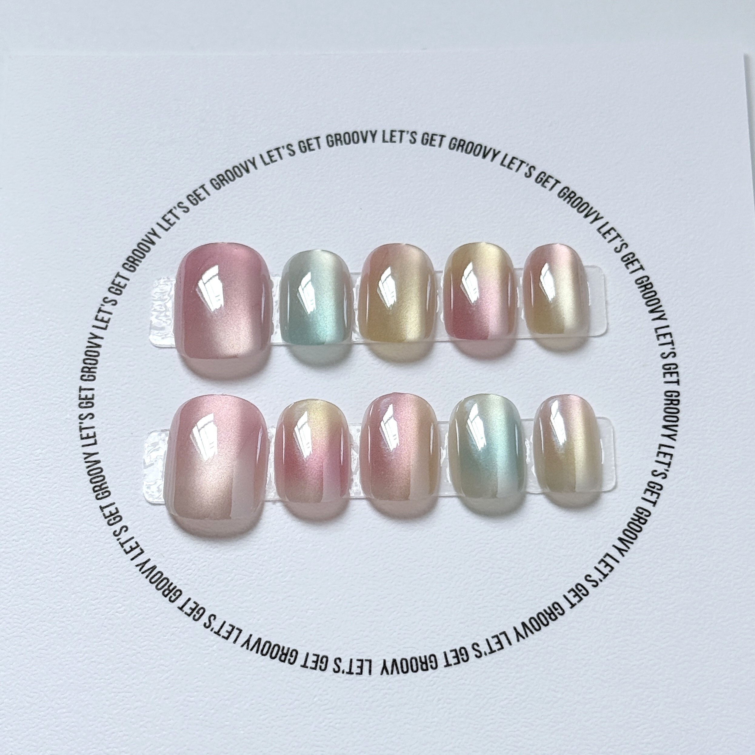 Slay ︳Light Rainbow Iridescent。Cat Eye