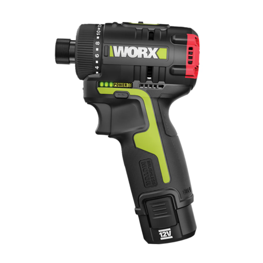 "WORX"威克士 無刷起子電鑽(鋰12V)(2.0Ah電x2+1.5A充電器)-[WU129]