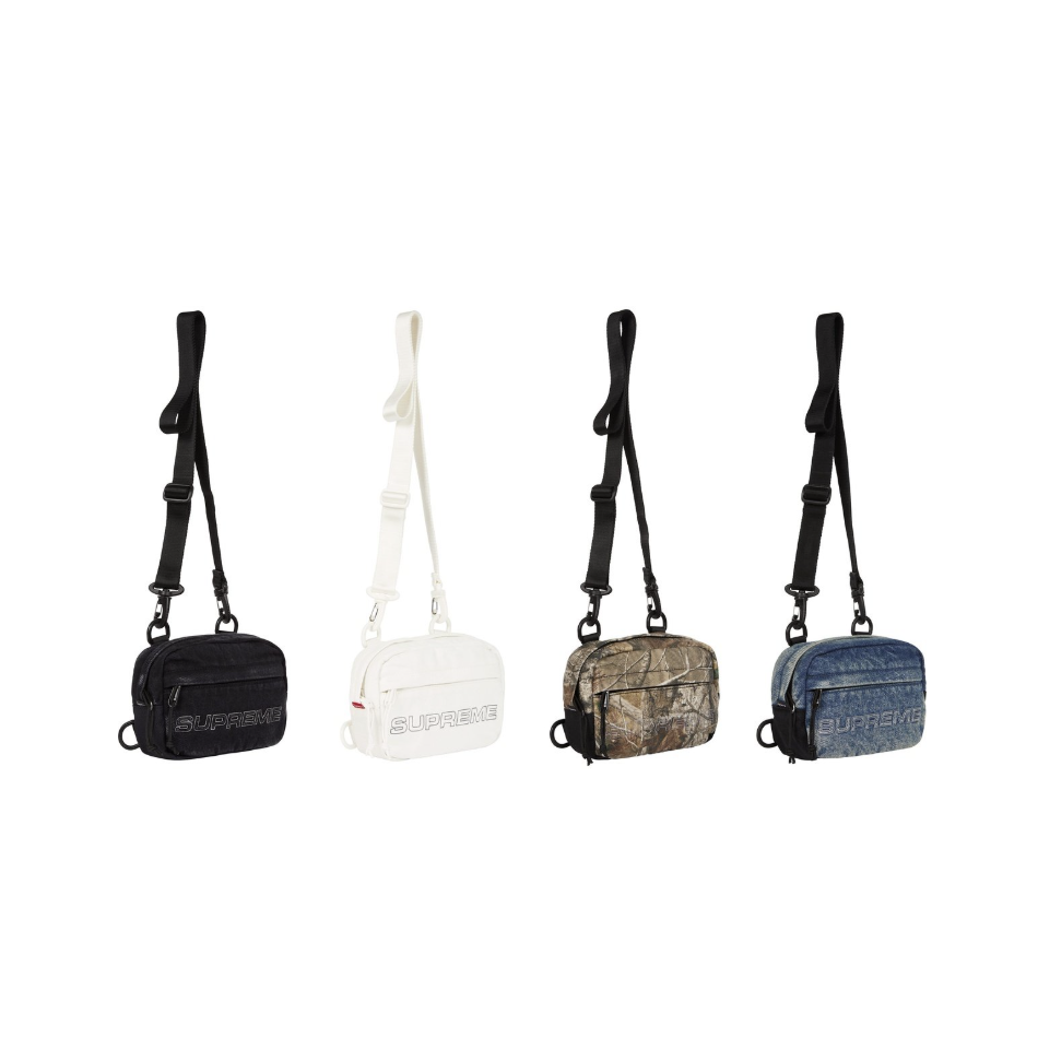 -(C06)-SUPREME DENIM CORDURA MINI SHOULDER  BAG 迷你 單寧 肩背包 黑色/單寧藍/落葉/白色-FW25B6