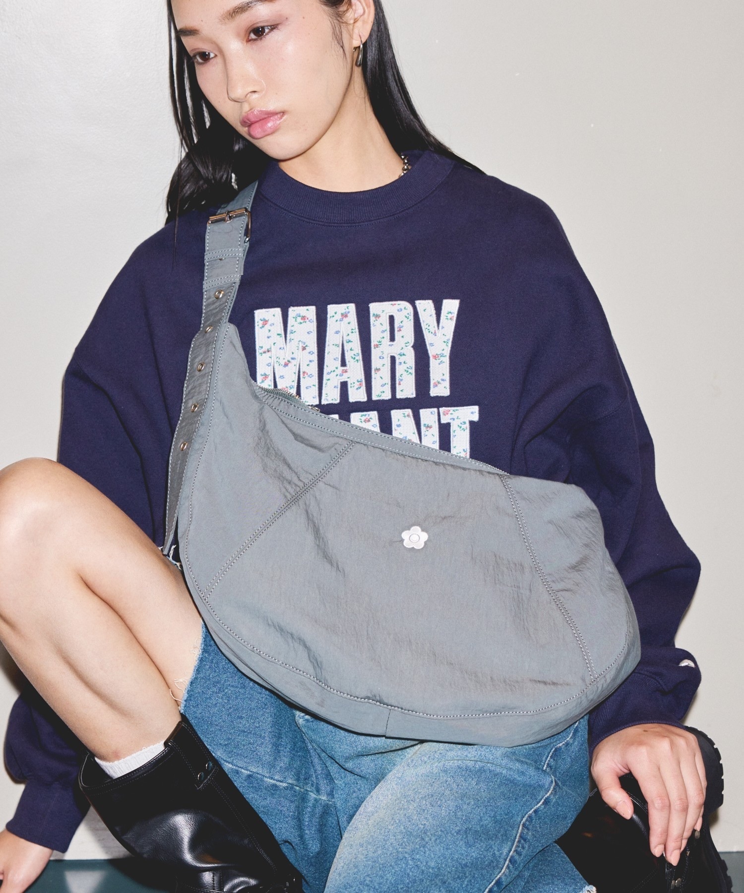 MARY QUANT / Nylon Shoulder Bag