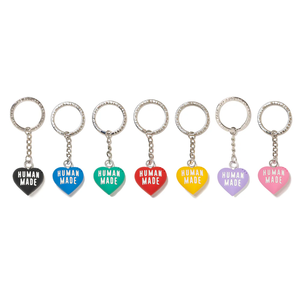 HEART RUBBER KEYCHAIN PVC 軟膠 橡膠 鑰匙圈 吊飾 7色