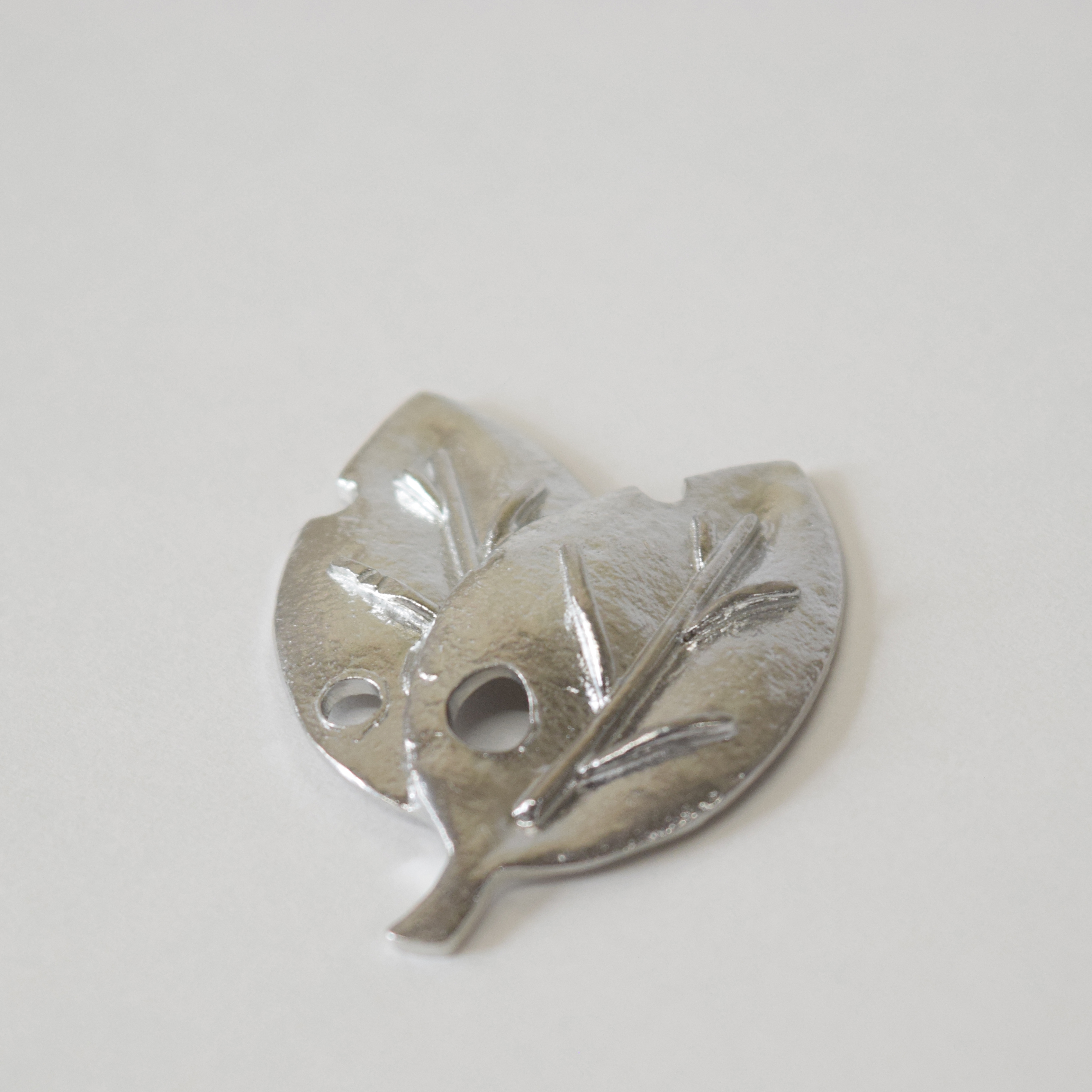 [丸叶] Incense stick holder silver leaf