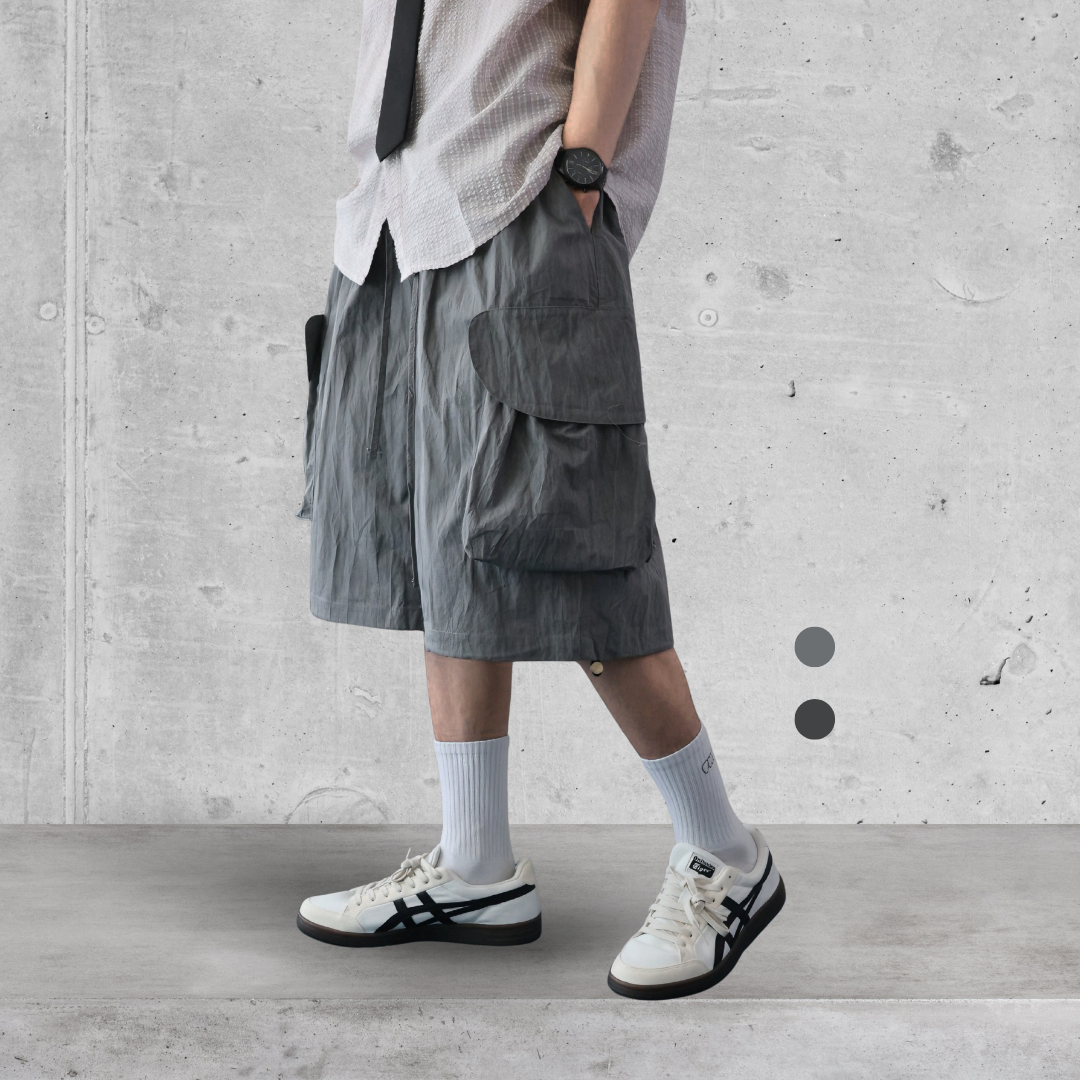 （現貨）售完不補 WP077 立體口袋 寬鬆 輕薄 工裝短褲