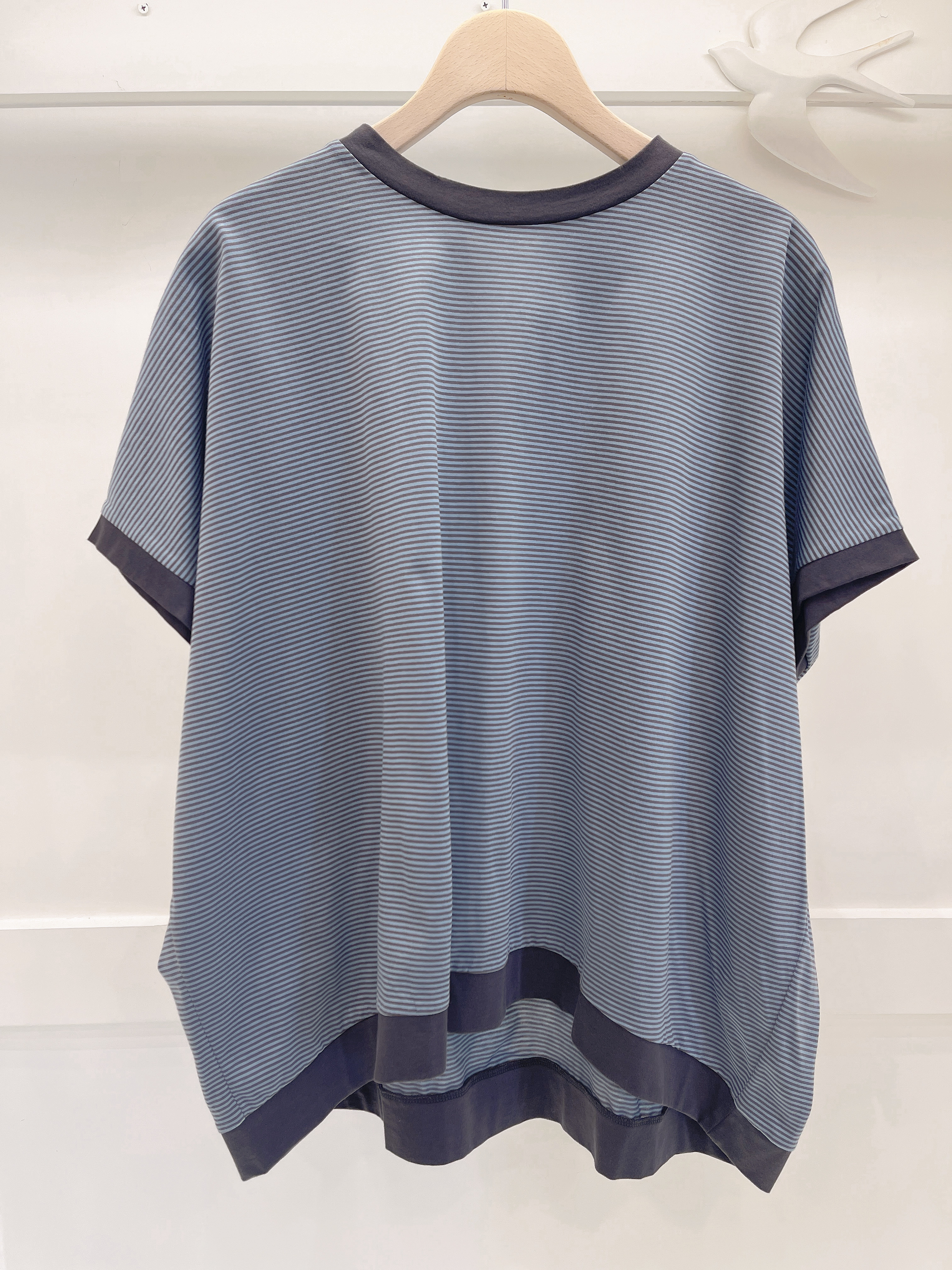 Vent有機棉天竺條紋套頭衫