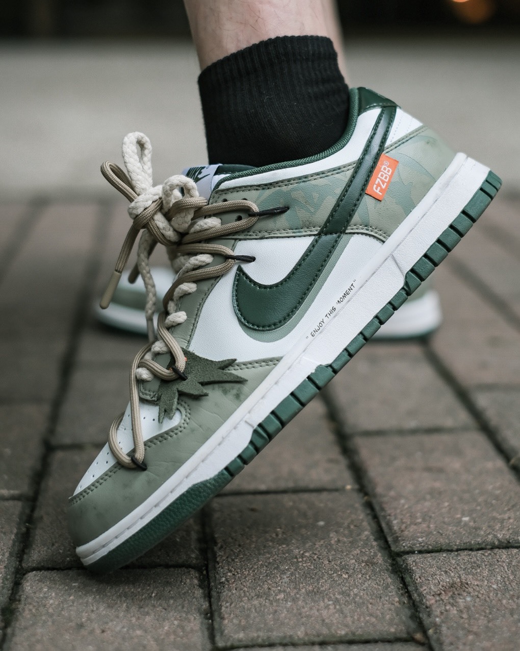 【訂製鞋款】Nike Dunk Low 中國風 青竹林 休閒鞋 板鞋 男女同款 DD1391101(TeamA-青竹林S-BOX)