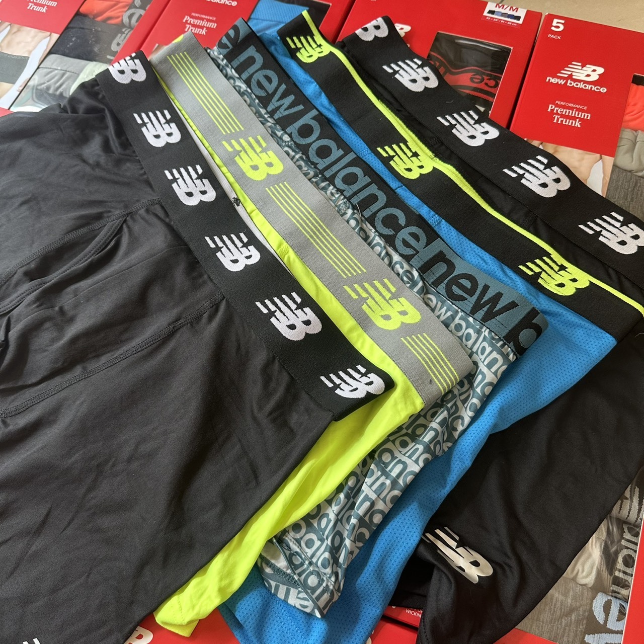 New balance NB 內褲 5件組 顏色隨機 不挑款 一入五件 平均一件$99 現貨特惠 不拆賣！