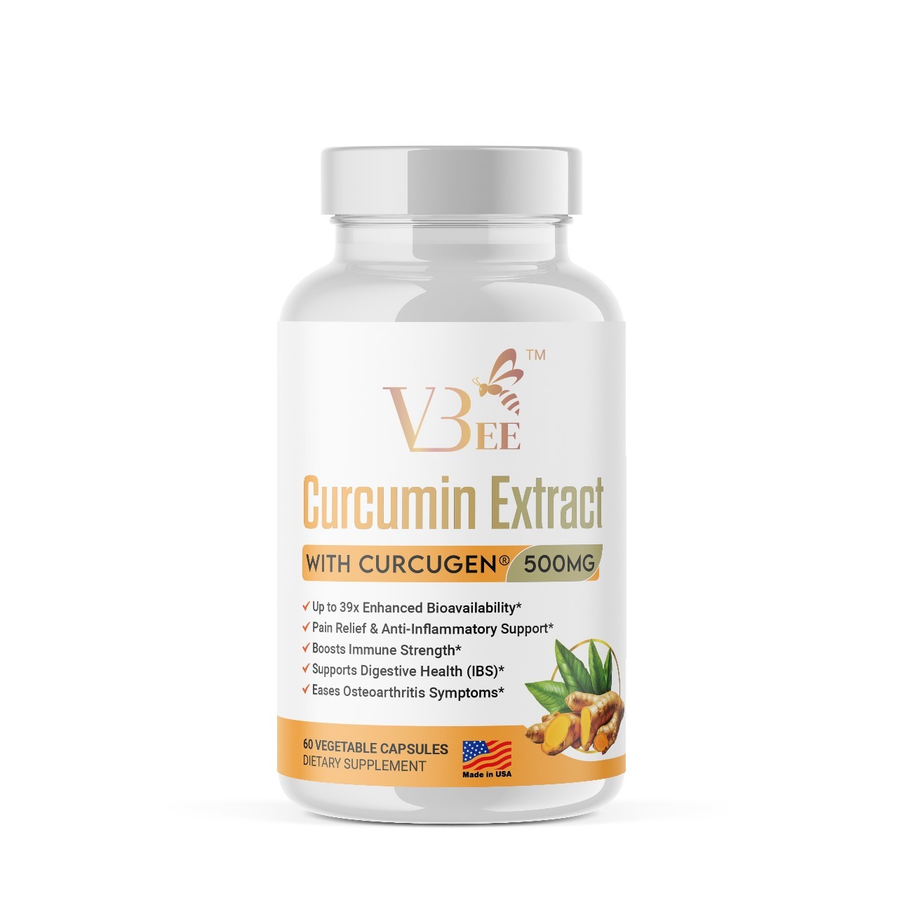 VBEE LIFE【正品 】Curcugen® 姜黄素提取物 60粒