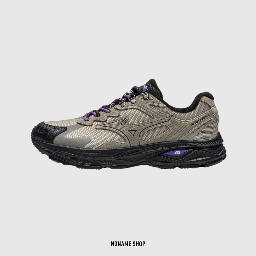 MIZUNO RACER S 美津濃 山系戶外 防潑水 雙鞋帶 復古 休閒鞋 卡其黑 (男/女款)