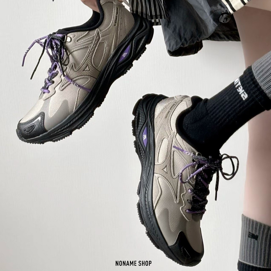 MIZUNO RACER S 美津濃 山系戶外 防潑水 雙鞋帶 復古 休閒鞋 卡其黑 (男/女款)