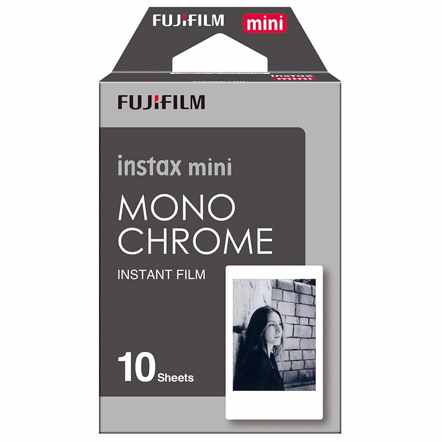 FUJIFILM INSTAX MINI 富士即影即有菲林相紙 10 張 (MONO CHROME 黑白)
